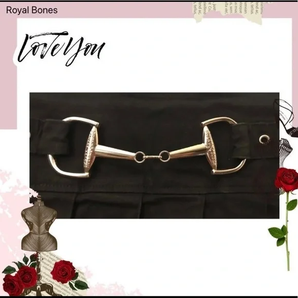 Royal bones by Tripp Nyc clasp pleated mini skirt - Picture 6 of 6